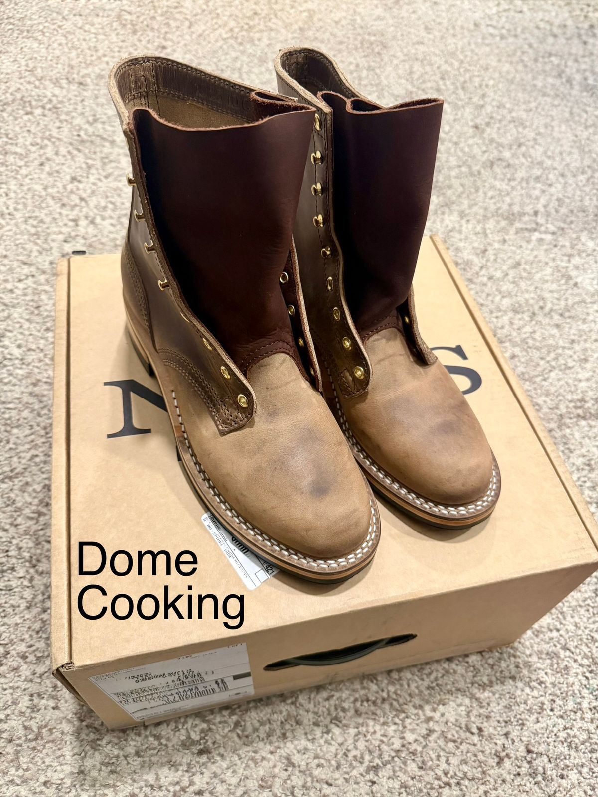 Photo by ER_Stitcher on November 1, 2025 of the Nicks MTO in Horween Natural Predator.