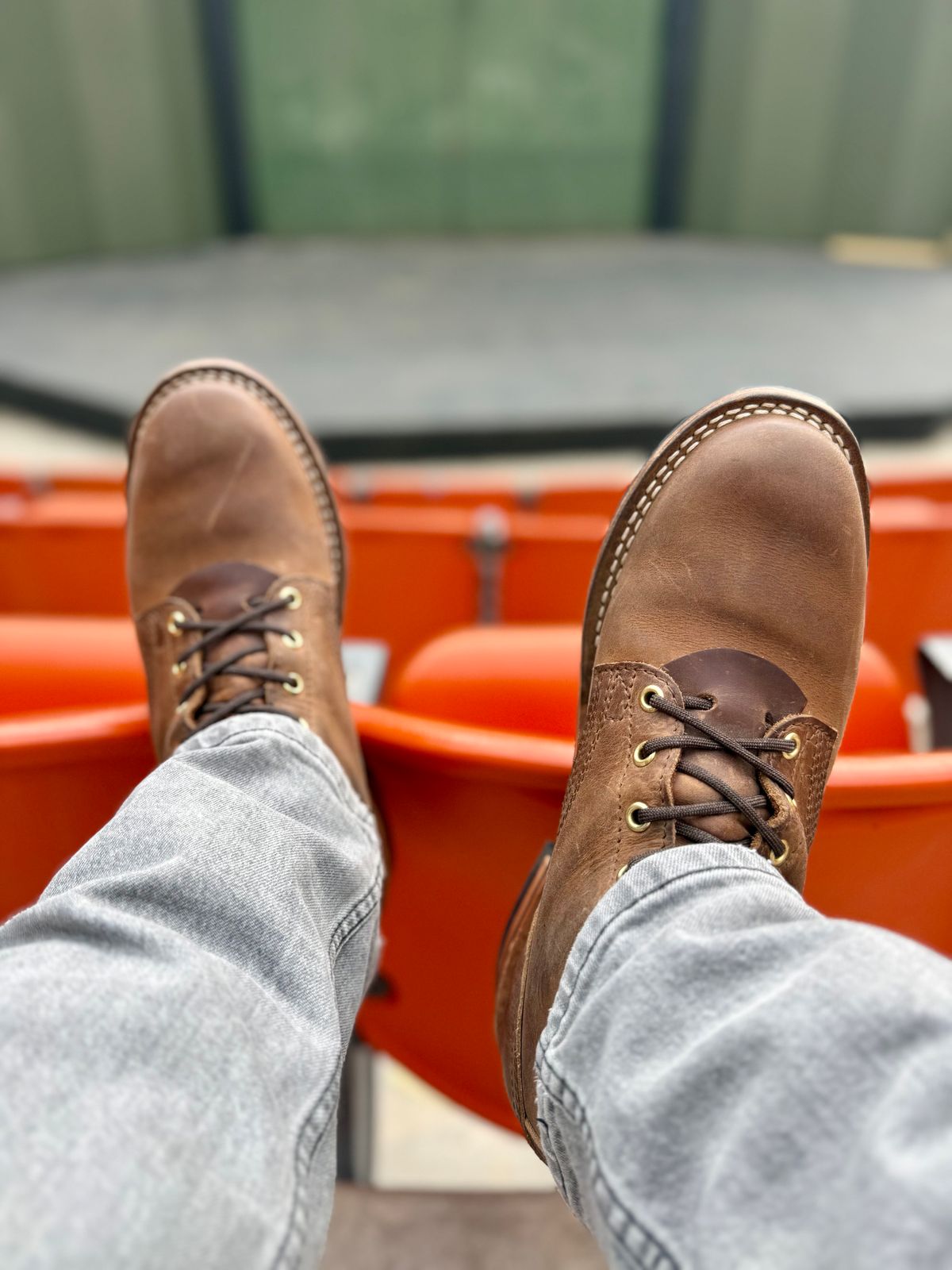 Photo by ER_Stitcher on December 2, 2025 of the Nicks MTO in Horween Natural Predator.