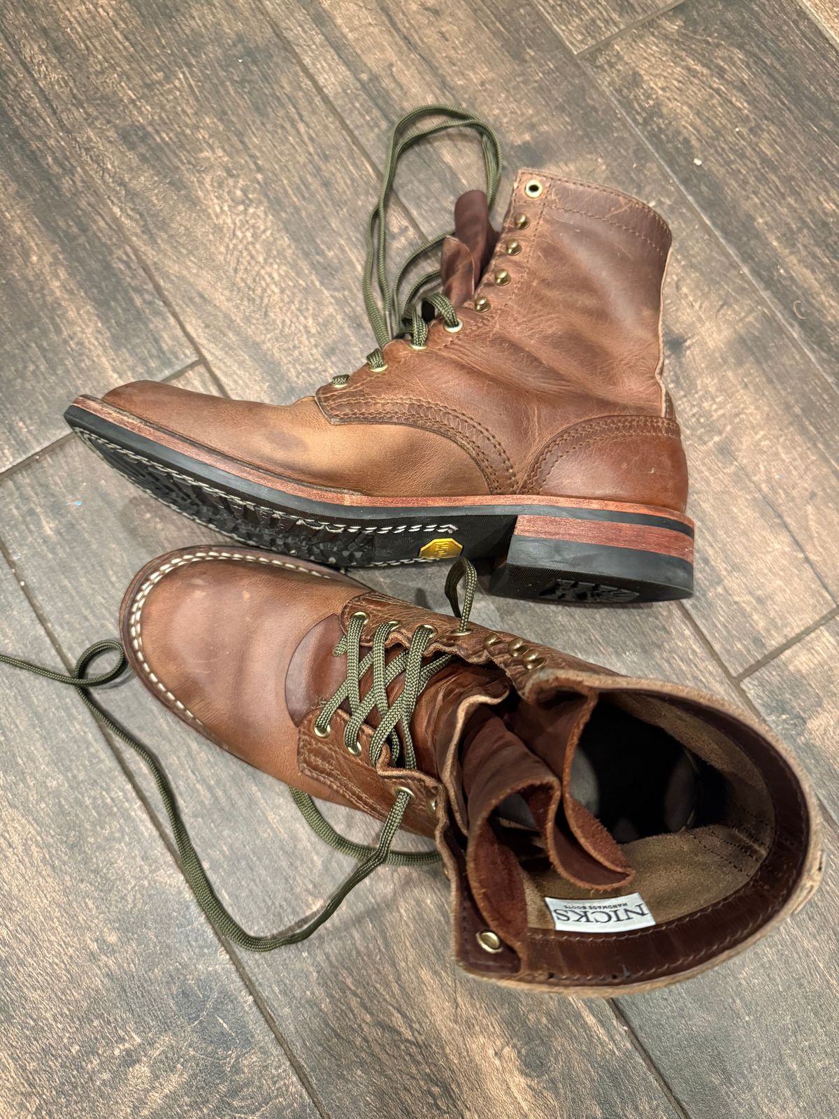 Photo by ER_Stitcher on January 18, 2026 of the Nicks MTO in Horween Natural Predator.