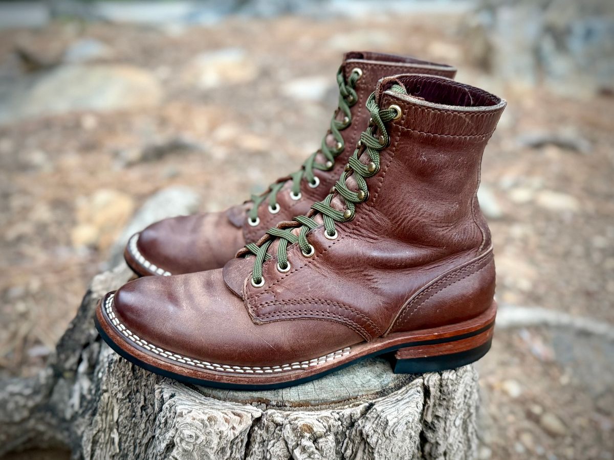Photo by ER_Stitcher on April 2, 2026 of the Nicks MTO in Horween Natural Predator.