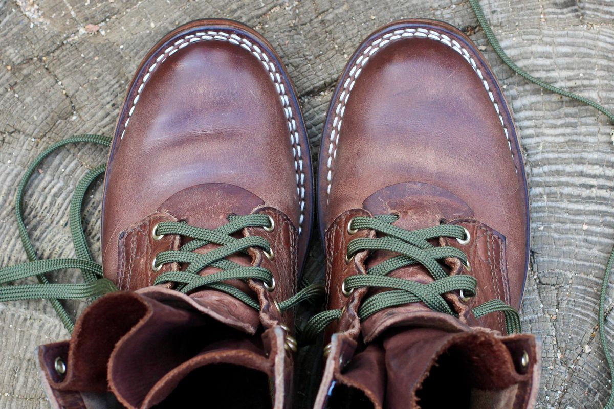 Photo by ER_Stitcher on April 3, 2026 of the Nicks MTO in Horween Natural Predator.