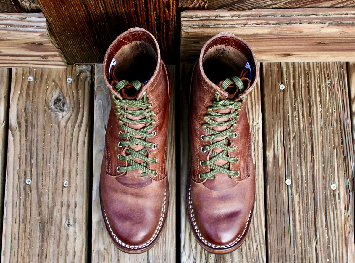 Photo by ER_Stitcher on April 3, 2026 of the Nicks MTO in Horween Natural Predator.