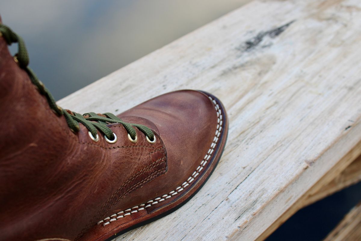 Photo by ER_Stitcher on April 2, 2026 of the Nicks MTO in Horween Natural Predator.