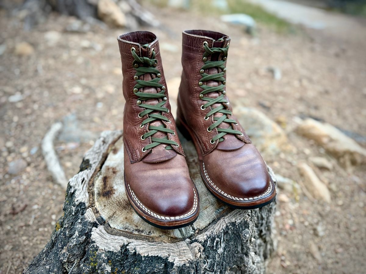 Photo by ER_Stitcher on April 2, 2026 of the Nicks MTO in Horween Natural Predator.