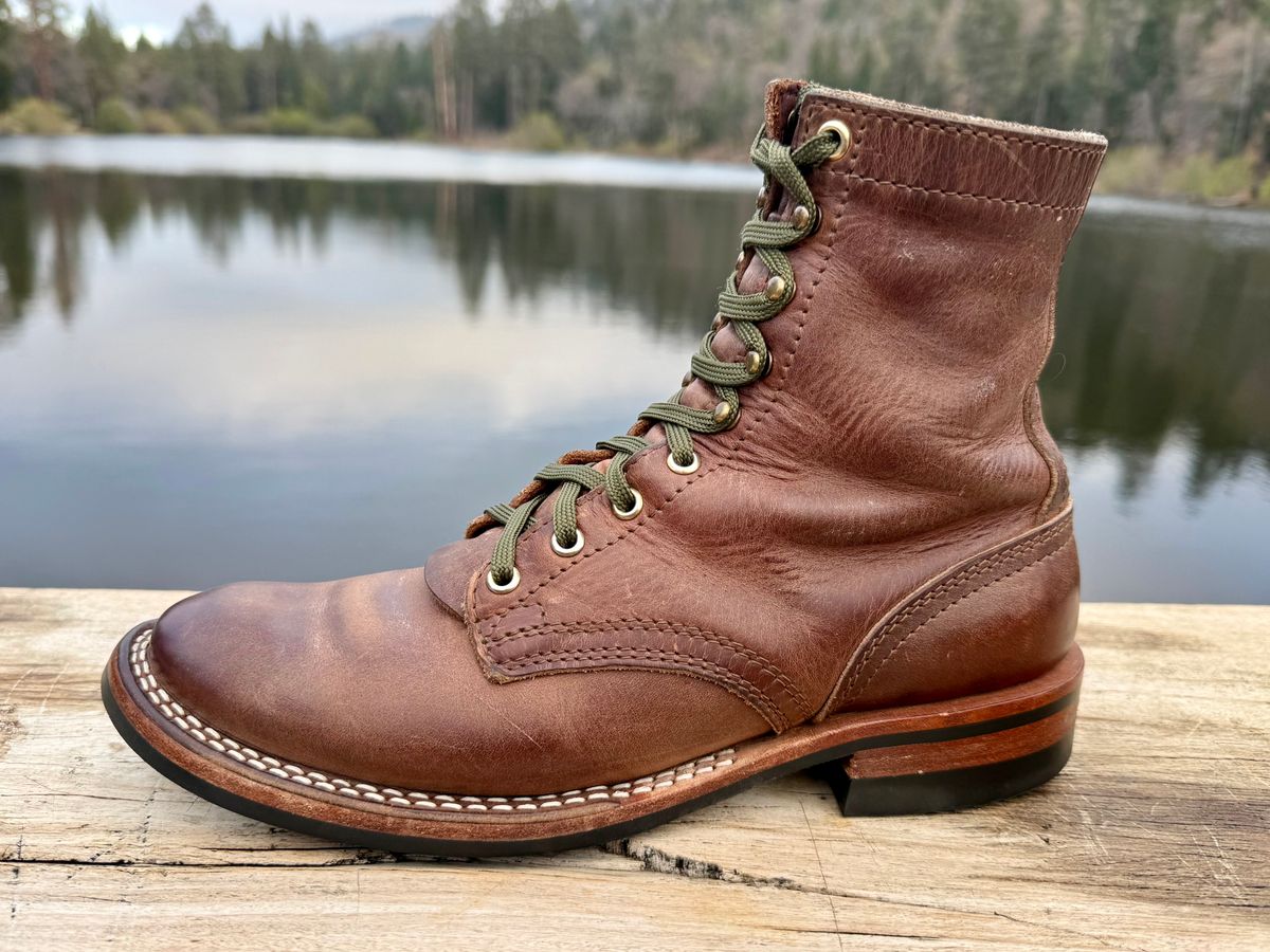 Photo by ER_Stitcher on April 2, 2026 of the Nicks MTO in Horween Natural Predator.
