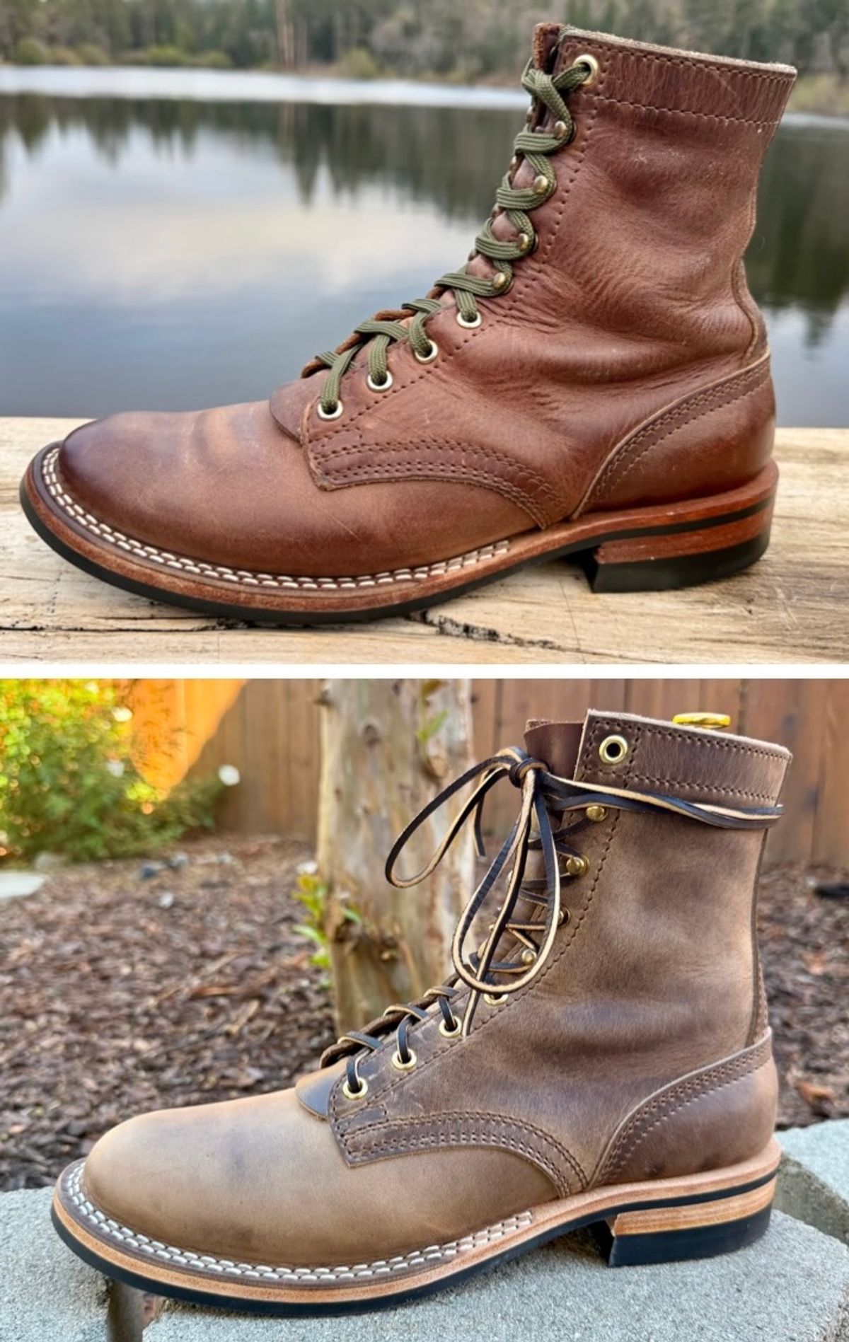 Photo by ER_Stitcher on April 5, 2026 of the Nicks MTO in Horween Natural Predator.