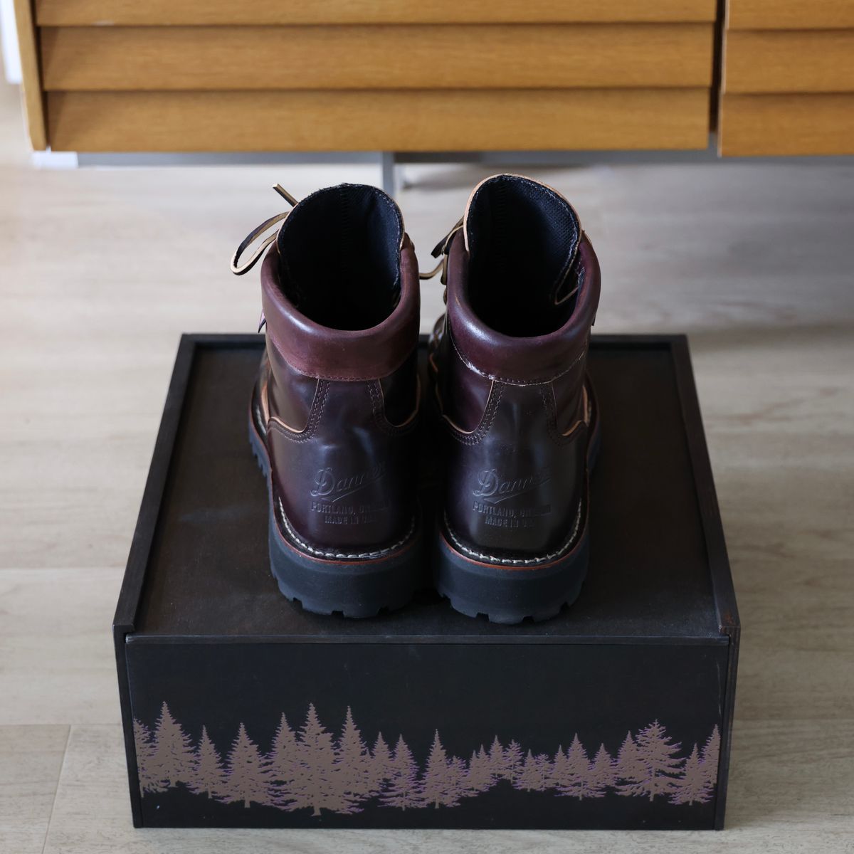 Photo by willygil on October 4, 2025 of the Danner Light in Horween Color 8 Shell Cordovan.
