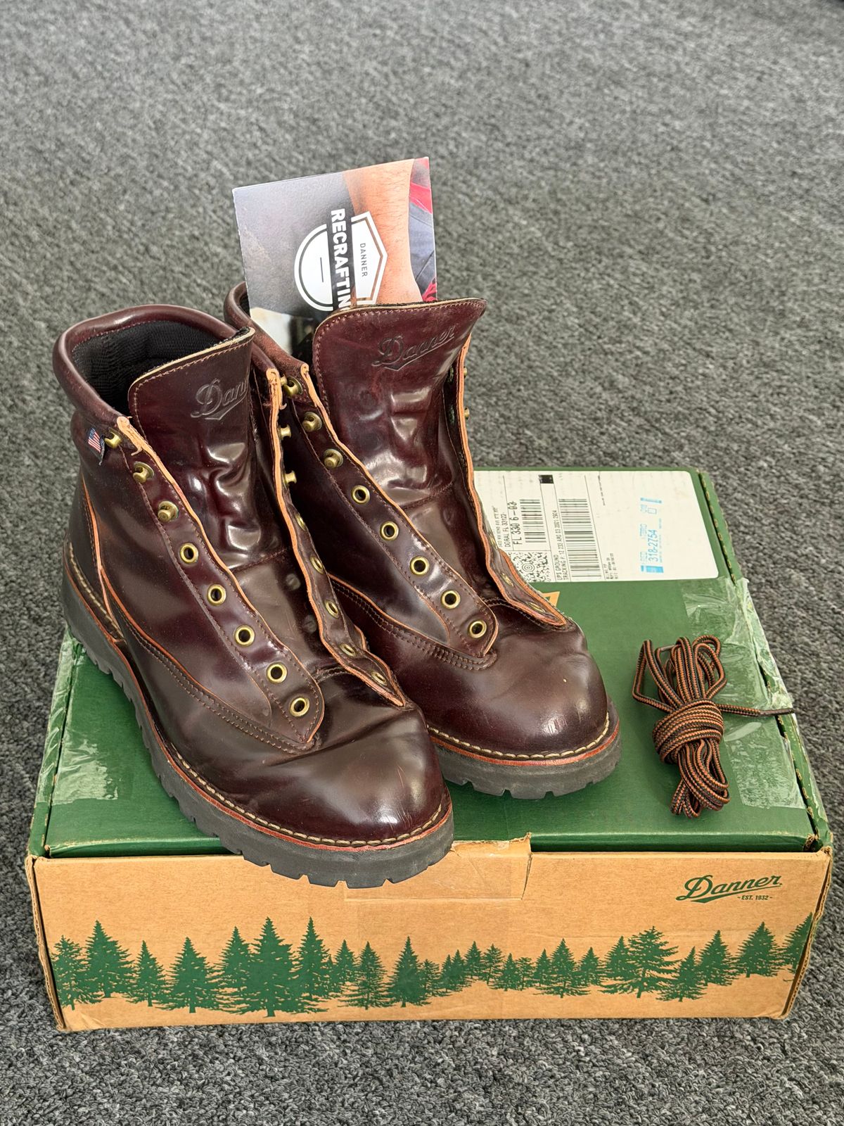 Photo by willygil on December 17, 2025 of the Danner Light in Horween Color 8 Shell Cordovan.