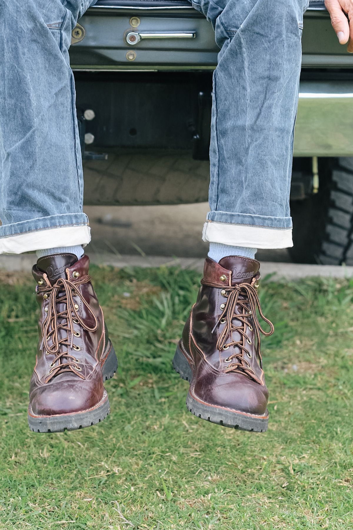 Photo by willygil on January 3, 2026 of the Danner Light in Horween Color 8 Shell Cordovan.