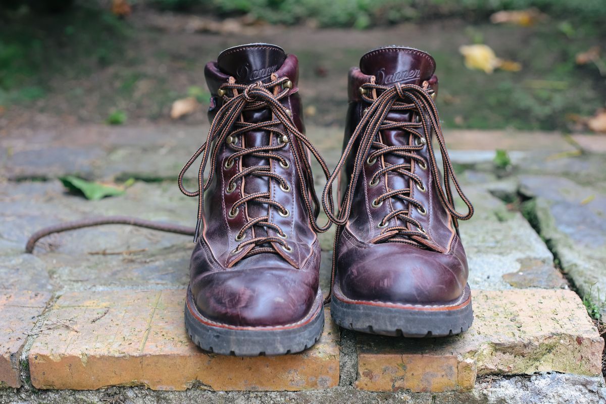 Photo by willygil on January 3, 2026 of the Danner Light in Horween Color 8 Shell Cordovan.