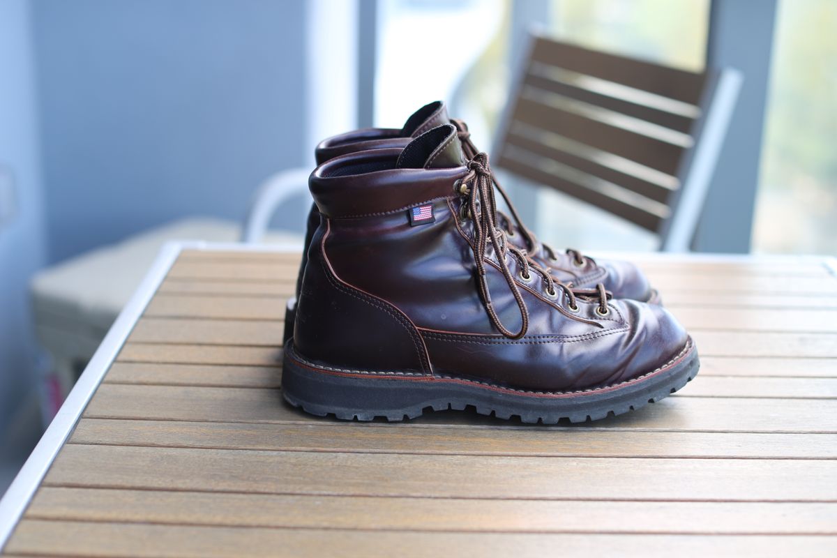 Photo by willygil on March 7, 2026 of the Danner Light in Horween Color 8 Shell Cordovan.