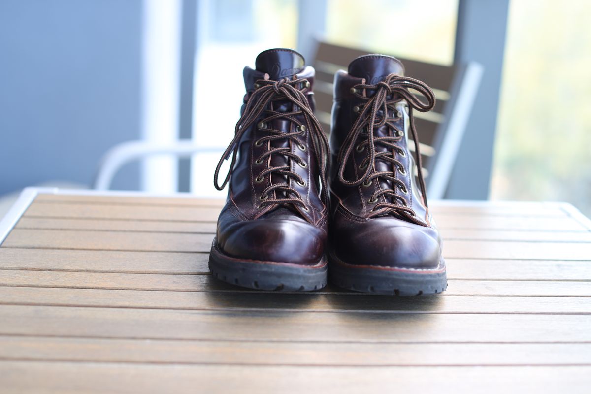 Photo by willygil on March 7, 2026 of the Danner Light in Horween Color 8 Shell Cordovan.