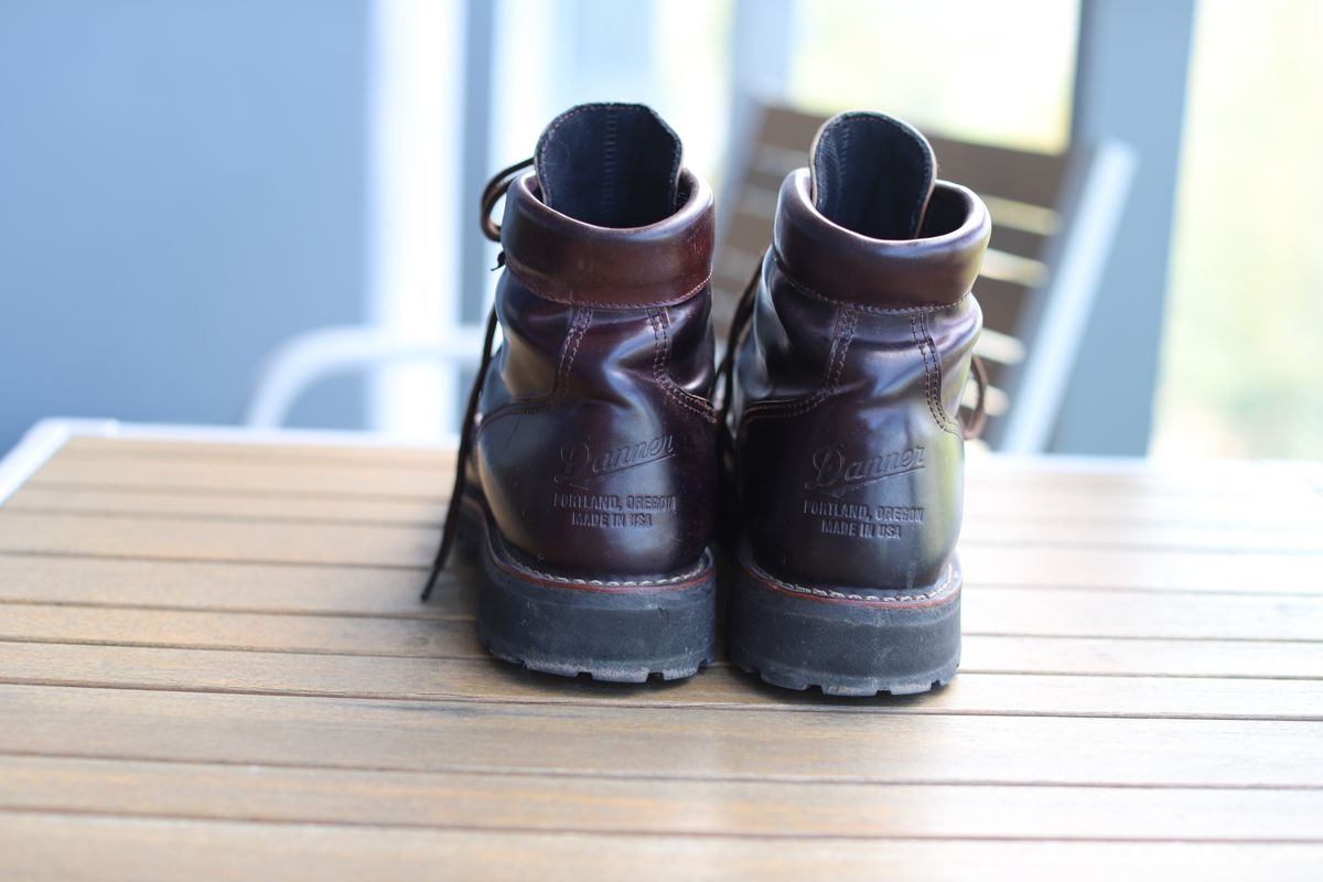 Photo by willygil on March 7, 2026 of the Danner Light in Horween Color 8 Shell Cordovan.