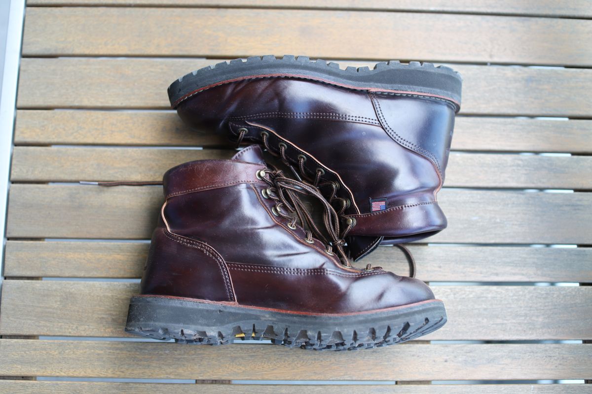 Photo by willygil on March 7, 2026 of the Danner Light in Horween Color 8 Shell Cordovan.