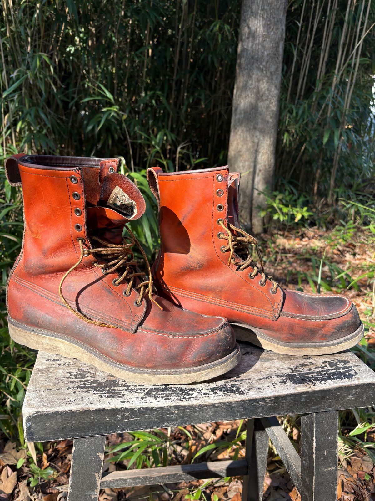Photo by MuttBarker on February 5, 2026 of the Red Wing Irish Setter Sport Boot 877 in S.B. Foot Oro-Russet Abilene.