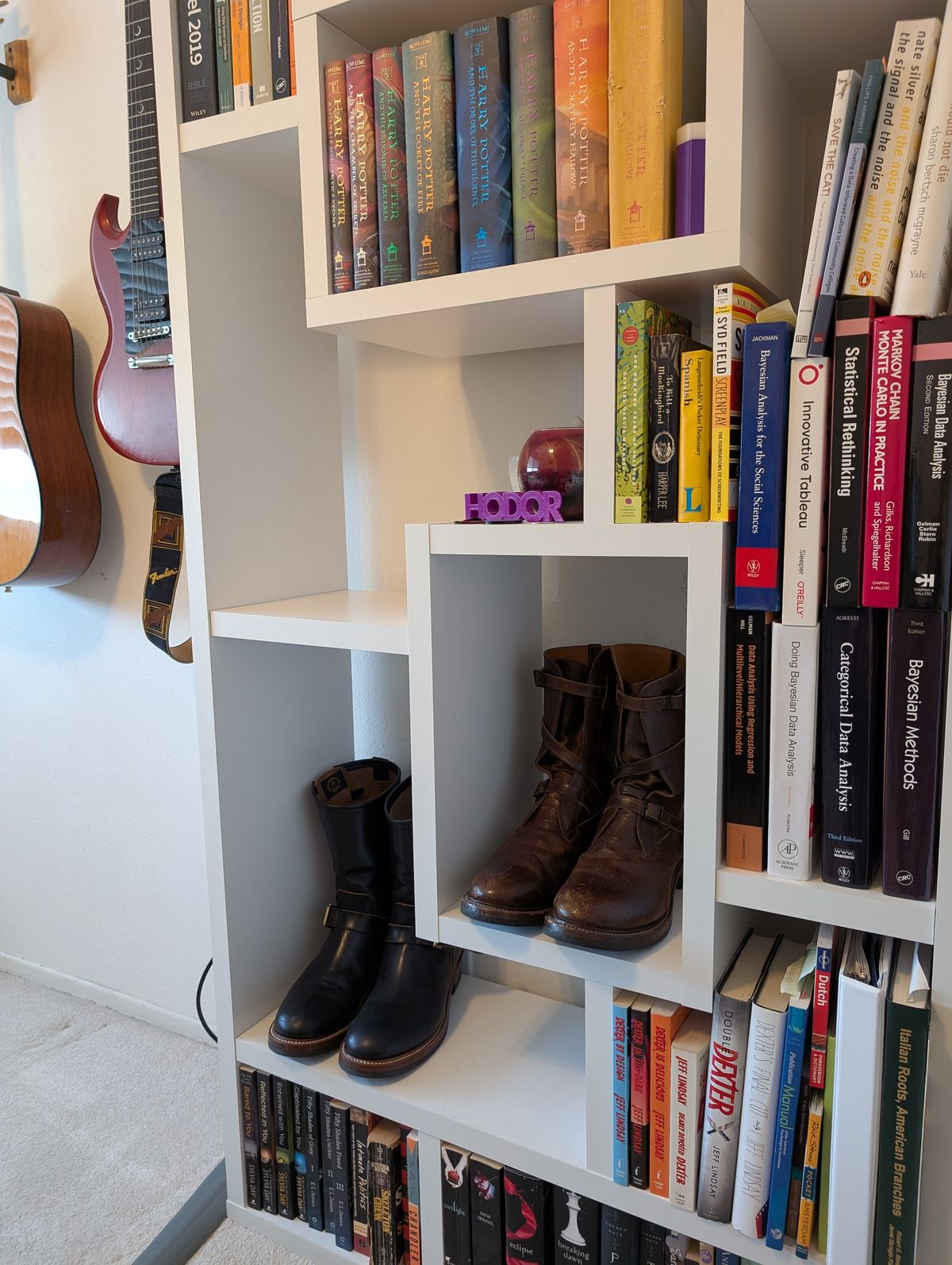 Photo by WeibullFighter on January 3, 2025 of the Eastman Leather Tanker Boots in Horween Havana Burnished Roughout.