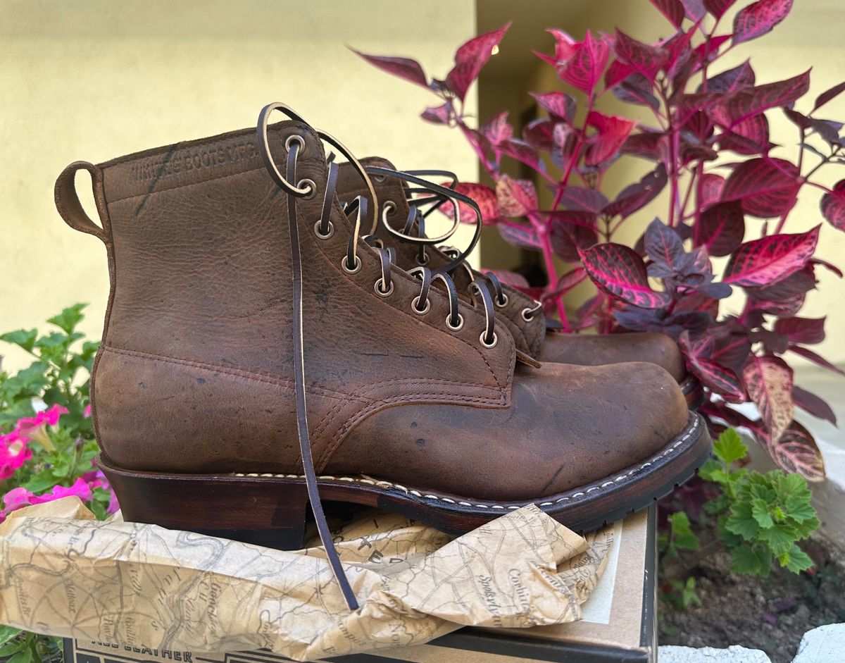 Photo by hidenseek on October 1, 2024 of the White's Semi-Dress in CF Stead Urban Brown Re-Tan Waxed Kudu.