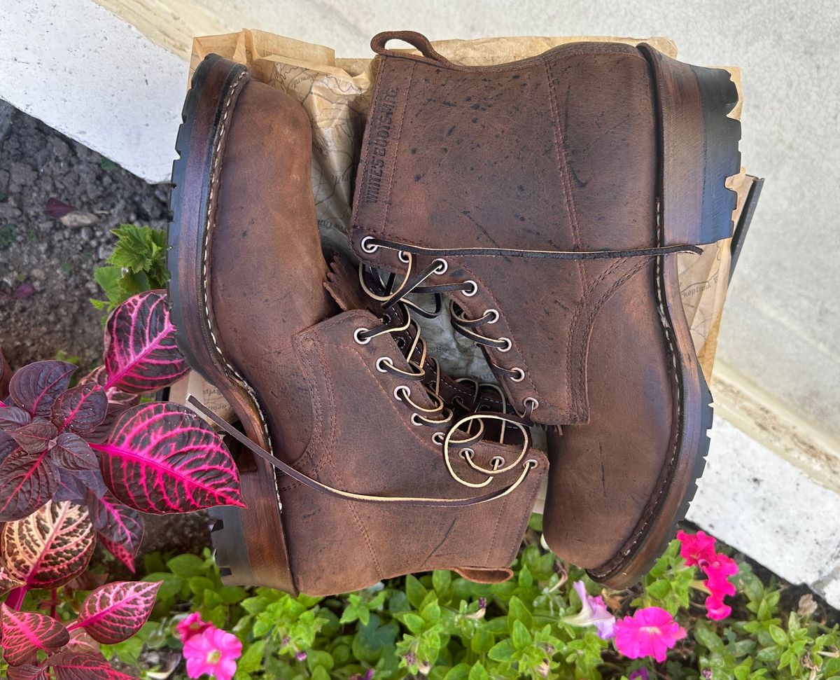 Photo by hidenseek on October 1, 2024 of the White's Semi-Dress in CF Stead Urban Brown Re-Tan Waxed Kudu.