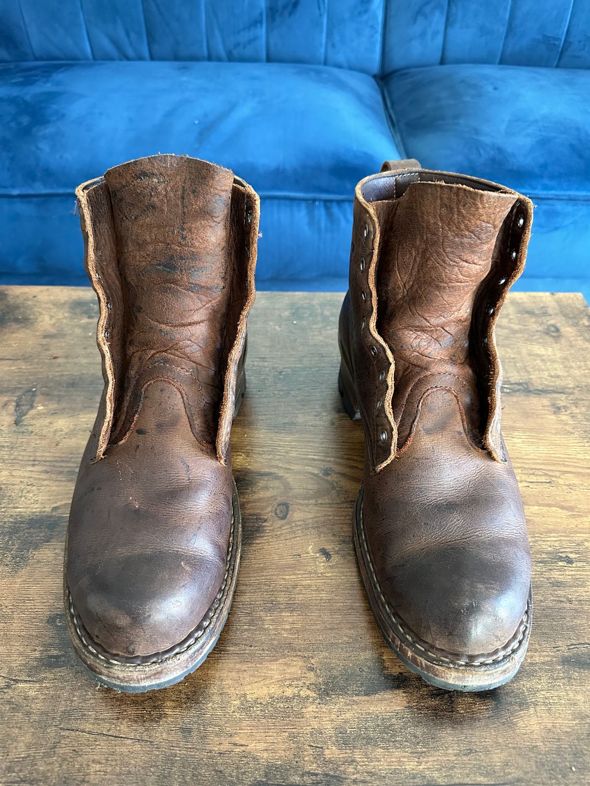 Photo by hidenseek on November 4, 2024 of the White's Semi-Dress in CF Stead Urban Brown Re-Tan Waxed Kudu.