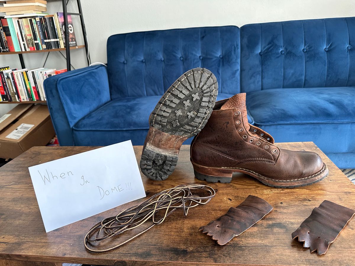 Photo by hidenseek on November 4, 2024 of the White's Semi-Dress in CF Stead Urban Brown Re-Tan Waxed Kudu.