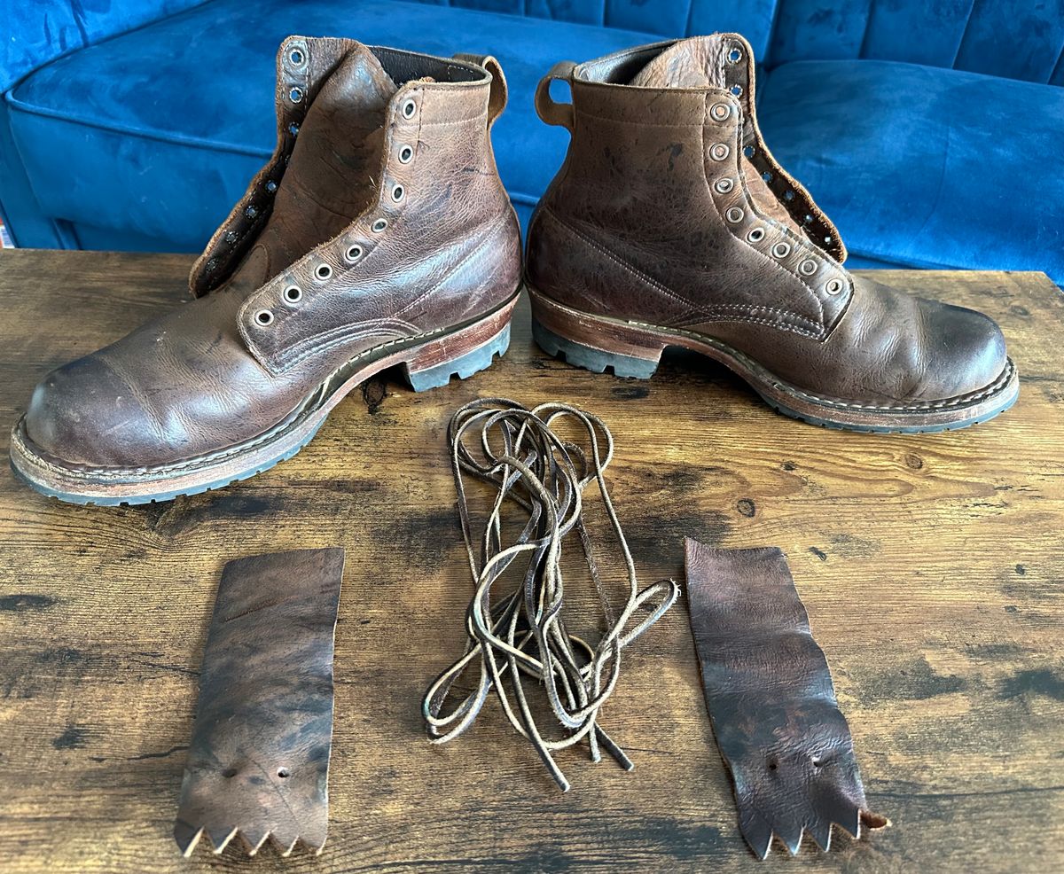 Photo by hidenseek on December 5, 2024 of the White's Semi-Dress in CF Stead Urban Brown Re-Tan Waxed Kudu.