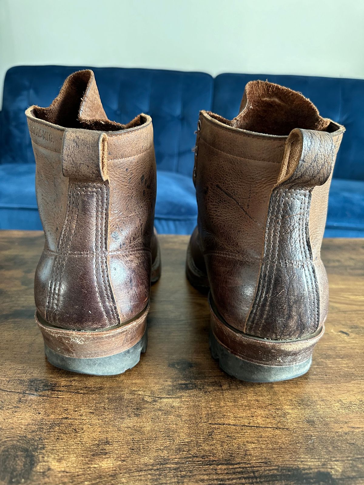 Photo by hidenseek on December 5, 2024 of the White's Semi-Dress in CF Stead Urban Brown Re-Tan Waxed Kudu.