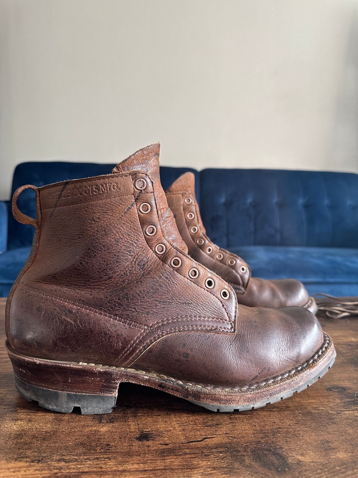 Photo by hidenseek on December 5, 2024 of the White's Semi-Dress in CF Stead Urban Brown Re-Tan Waxed Kudu.
