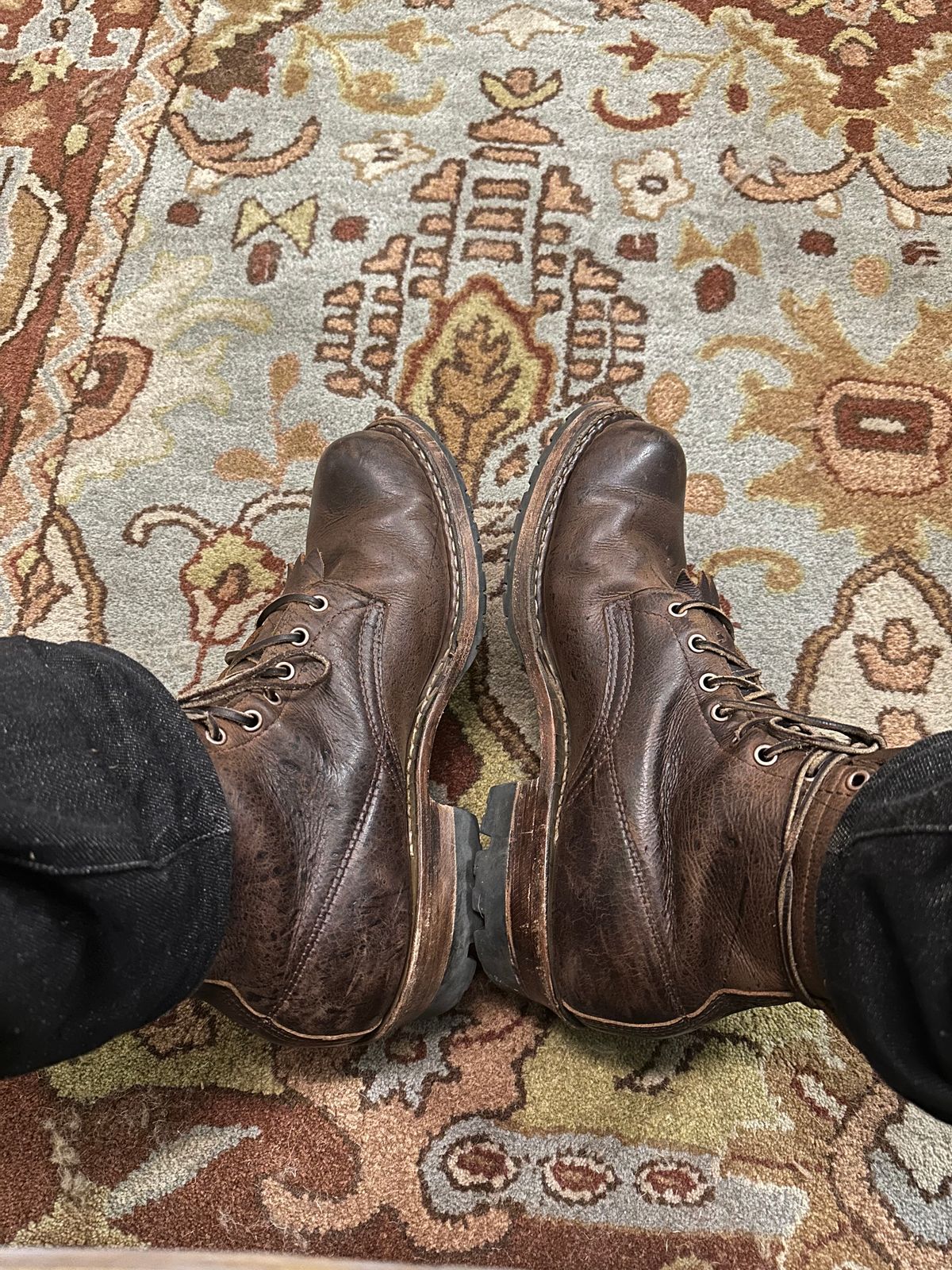 Photo by hidenseek on December 17, 2024 of the White's Semi-Dress in CF Stead Urban Brown Re-Tan Waxed Kudu.