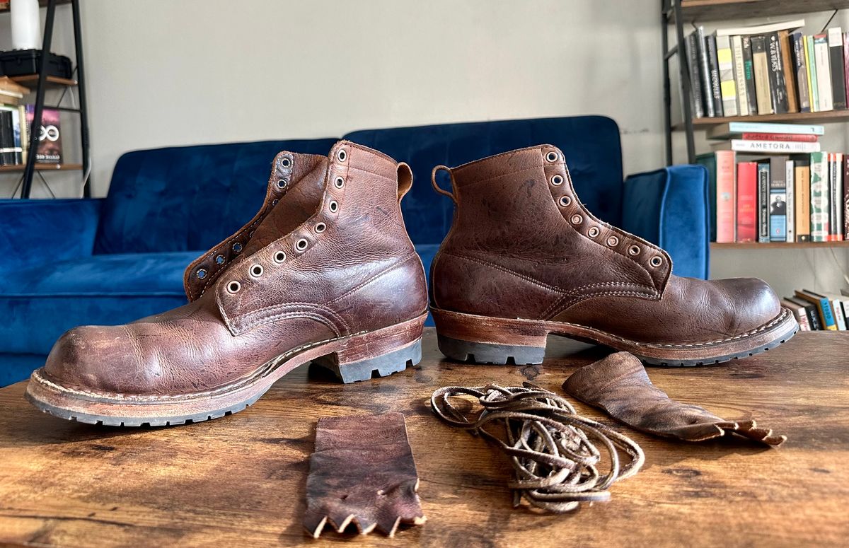 Photo by hidenseek on January 3, 2025 of the White's Semi-Dress in CF Stead Urban Brown Re-Tan Waxed Kudu.