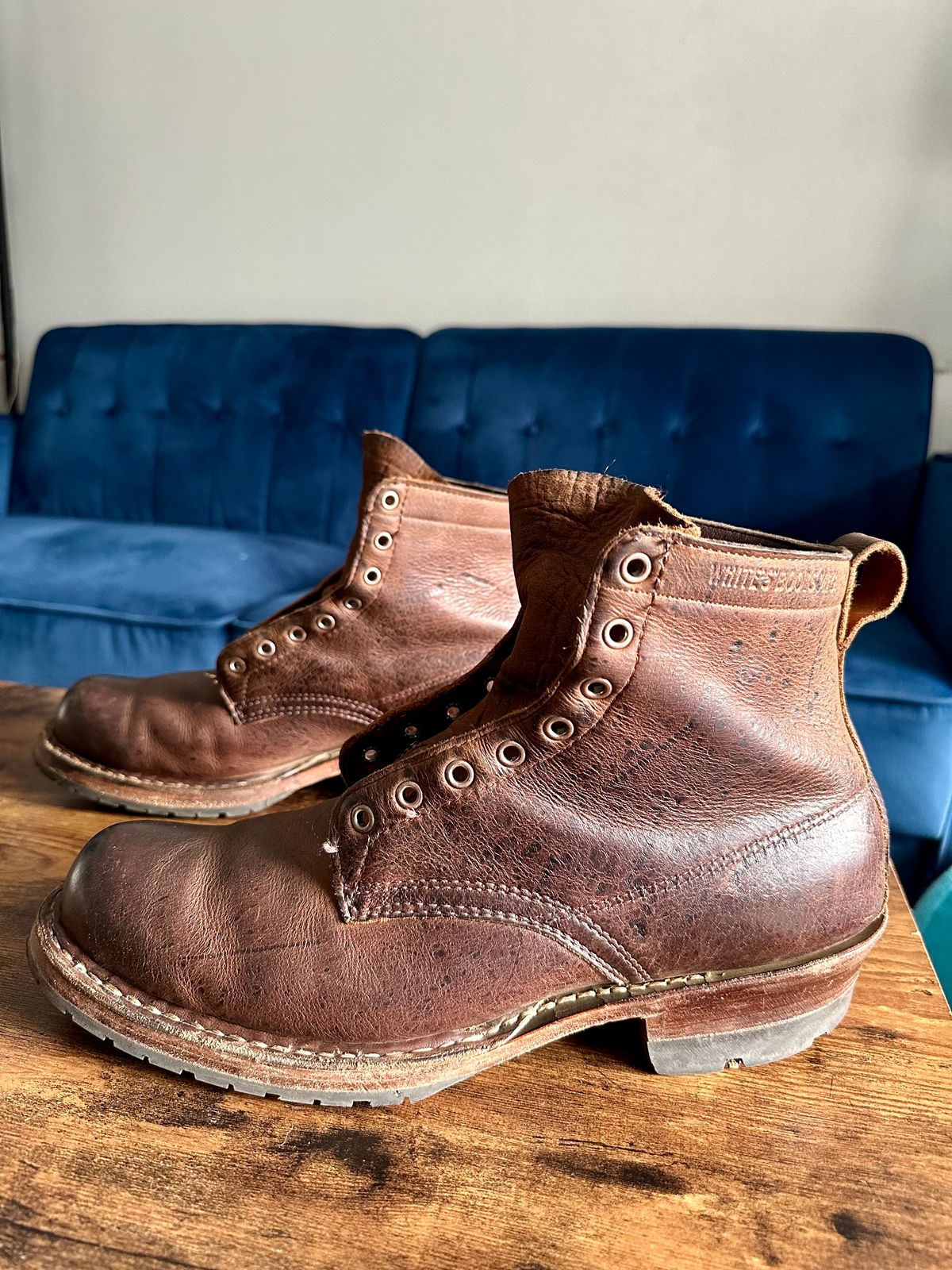 Photo by hidenseek on February 5, 2025 of the White's Semi-Dress in CF Stead Urban Brown Re-Tan Waxed Kudu.