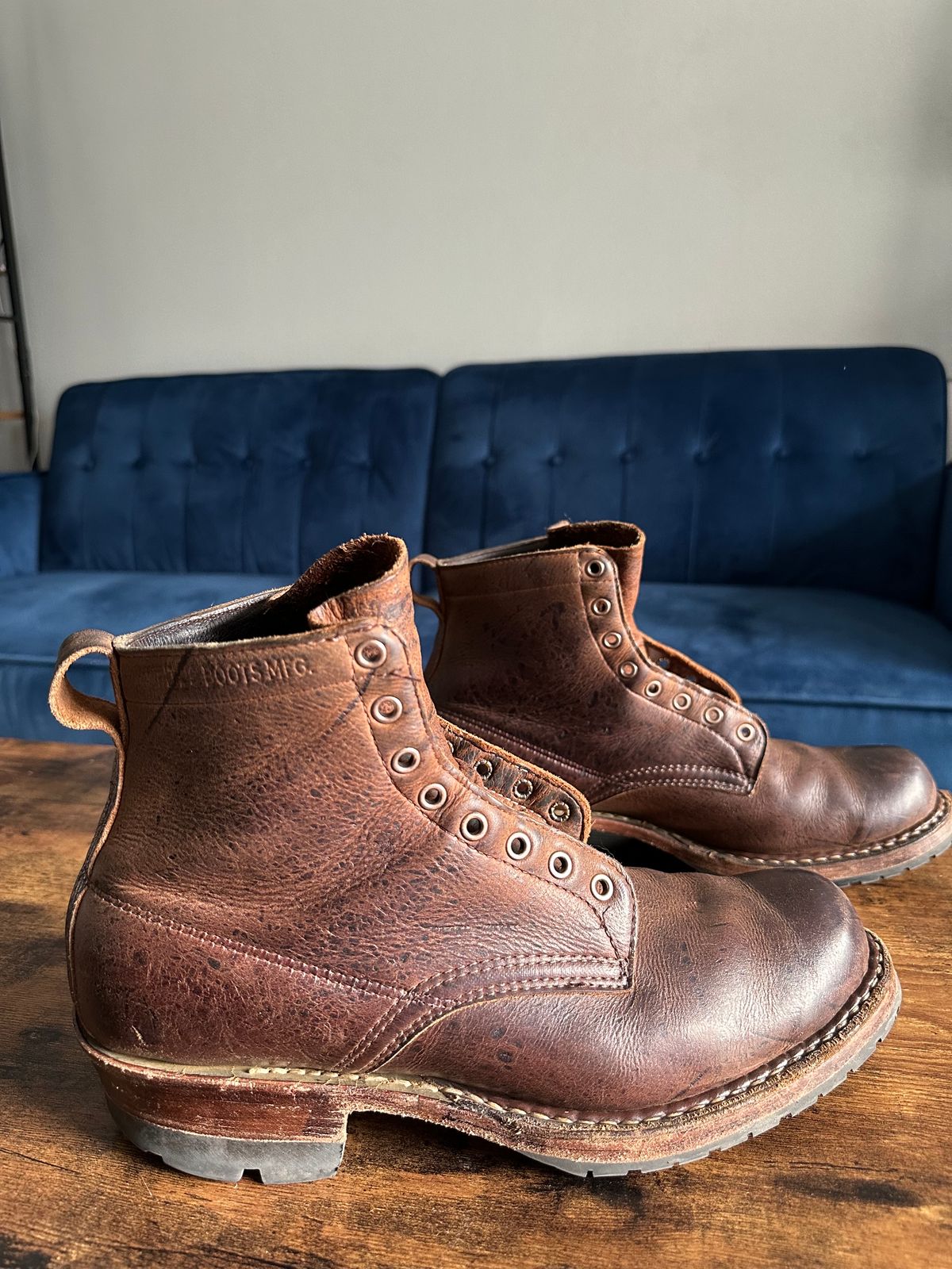 Photo by hidenseek on February 5, 2025 of the White's Semi-Dress in CF Stead Urban Brown Re-Tan Waxed Kudu.