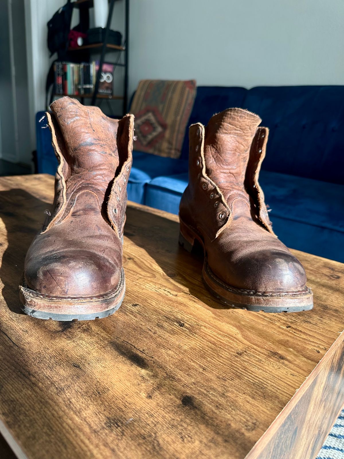 Photo by hidenseek on March 2, 2025 of the White's Semi-Dress in CF Stead Urban Brown Re-Tan Waxed Kudu.