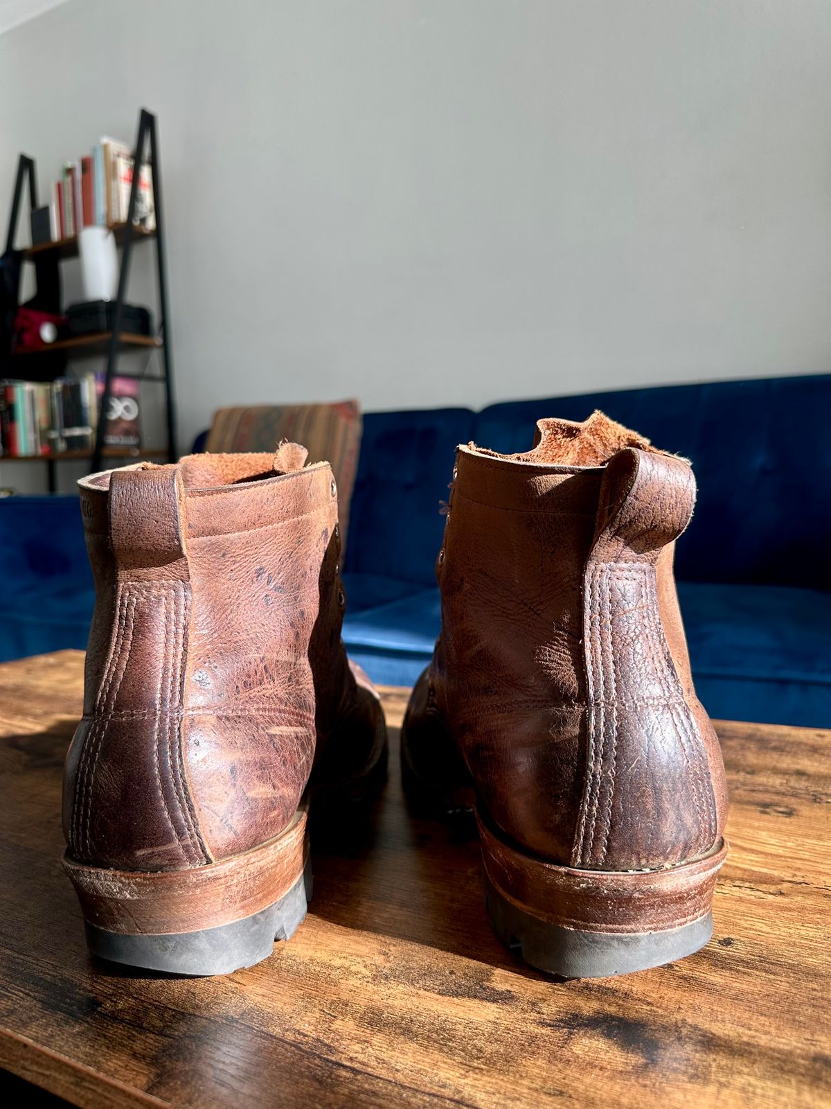Photo by hidenseek on March 2, 2025 of the White's Semi-Dress in CF Stead Urban Brown Re-Tan Waxed Kudu.
