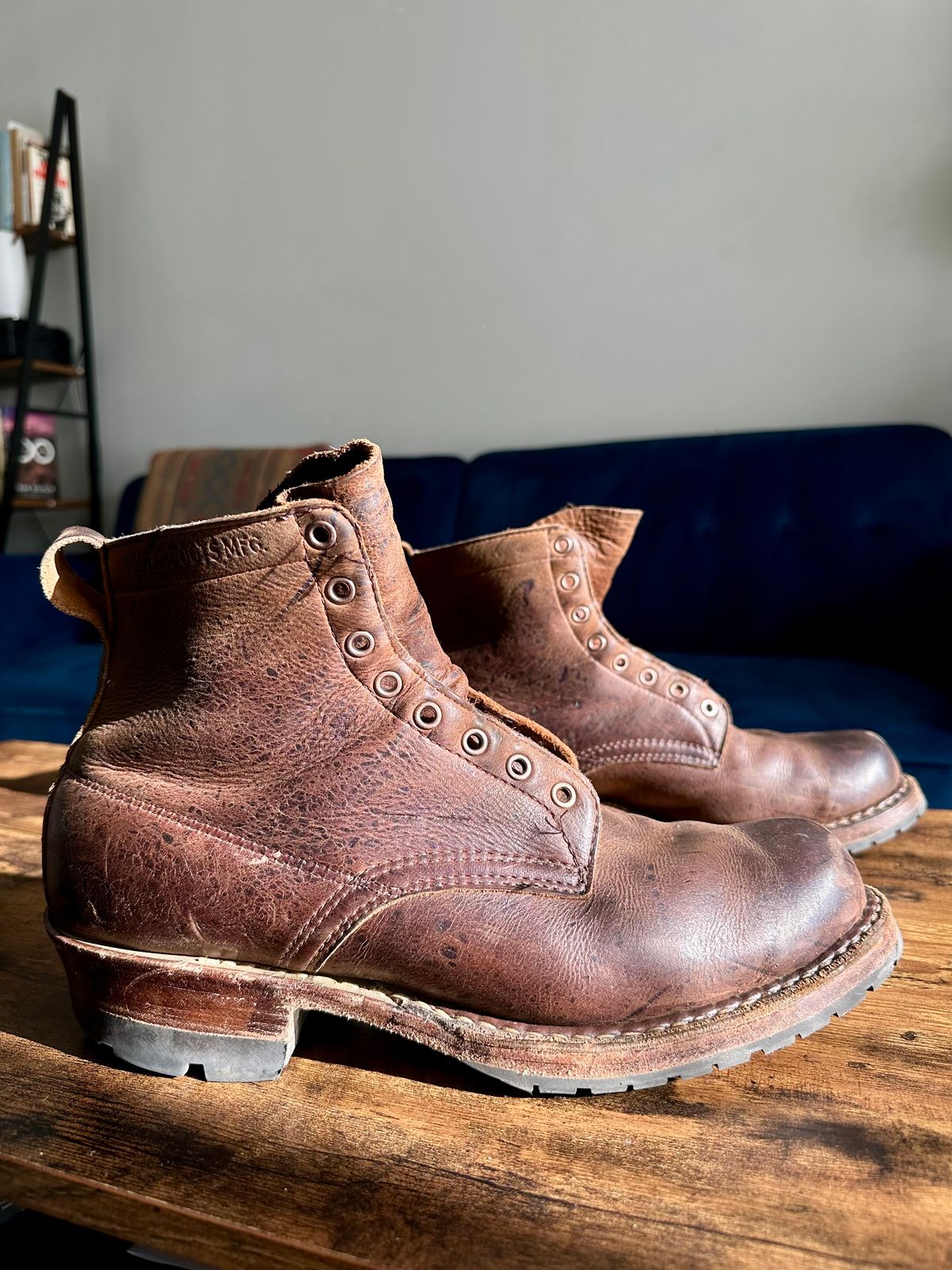 Photo by hidenseek on March 2, 2025 of the White's Semi-Dress in CF Stead Urban Brown Re-Tan Waxed Kudu.
