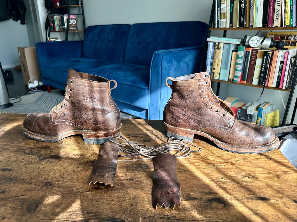 Photo by hidenseek on April 5, 2025 of the White's Semi-Dress in CF Stead Urban Brown Re-Tan Waxed Kudu.