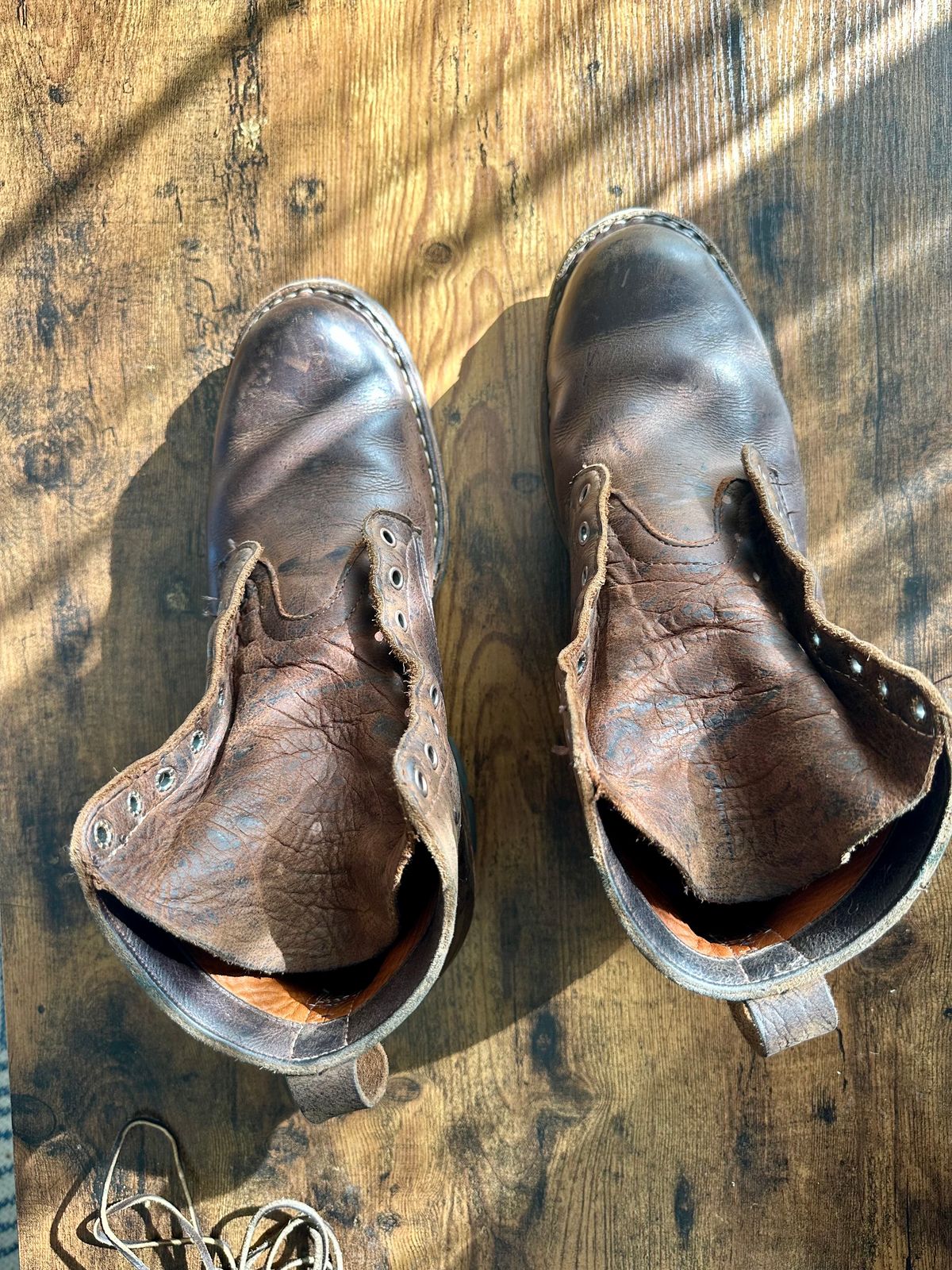 Photo by hidenseek on April 5, 2025 of the White's Semi-Dress in CF Stead Urban Brown Re-Tan Waxed Kudu.