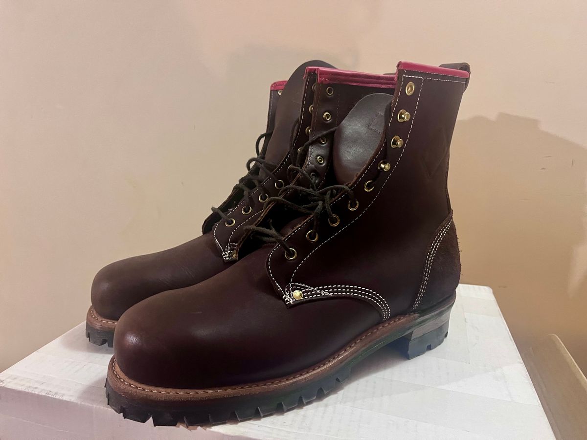 Photo by jpg12321 on April 16, 2024 of the Dayton Boots 6408 CSA Work Boot 8" in Brown Oil Tan.