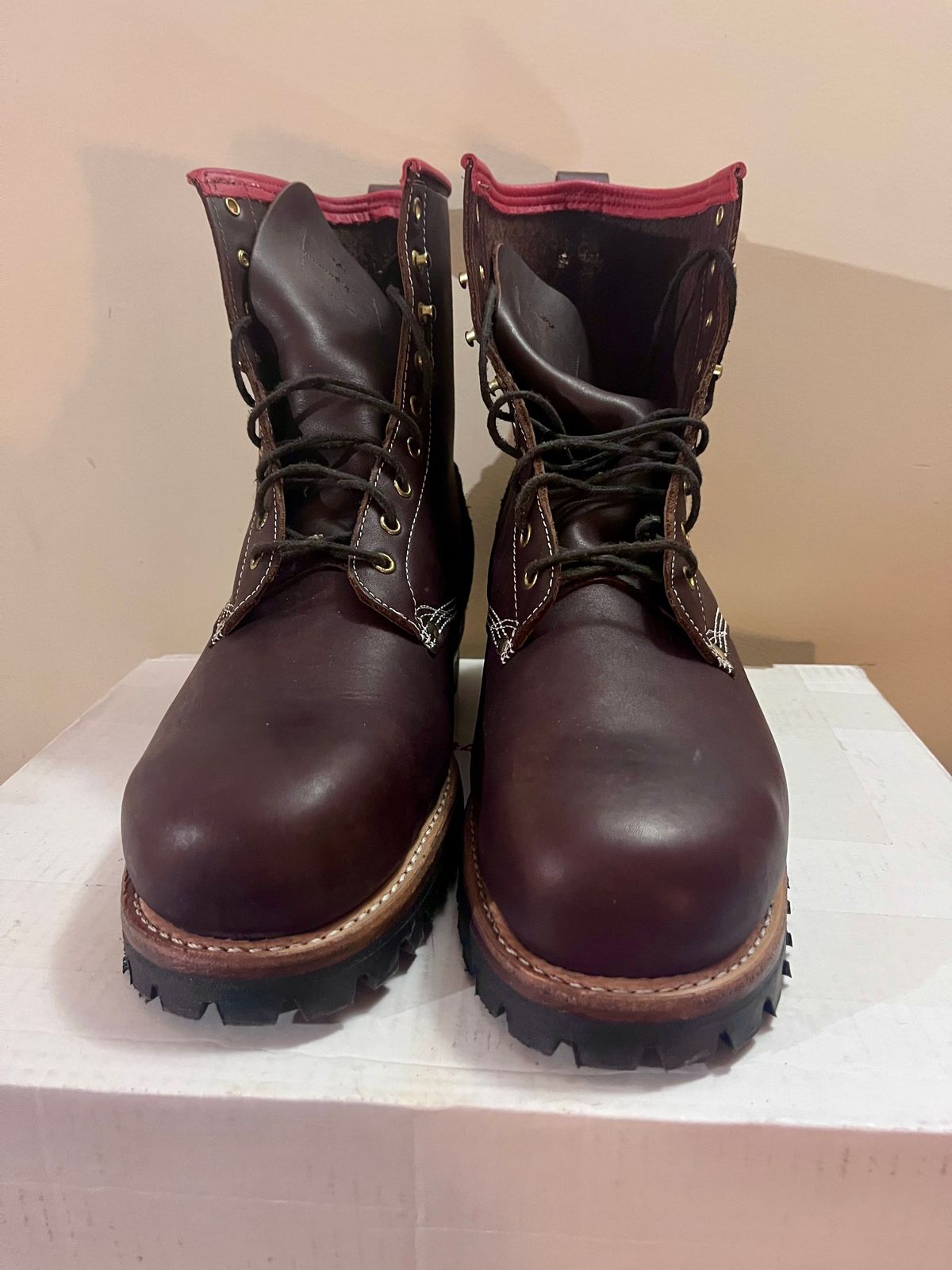 Photo by jpg12321 on April 16, 2024 of the Dayton Boots 6408 CSA Work Boot 8" in Brown Oil Tan.
