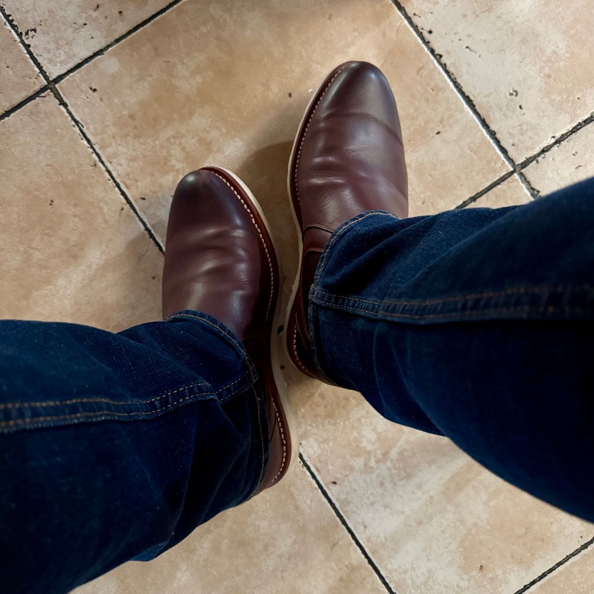 Photo by stinkypatina on November 13, 2025 of the Tecovas The Luke in Cognac Bovine.