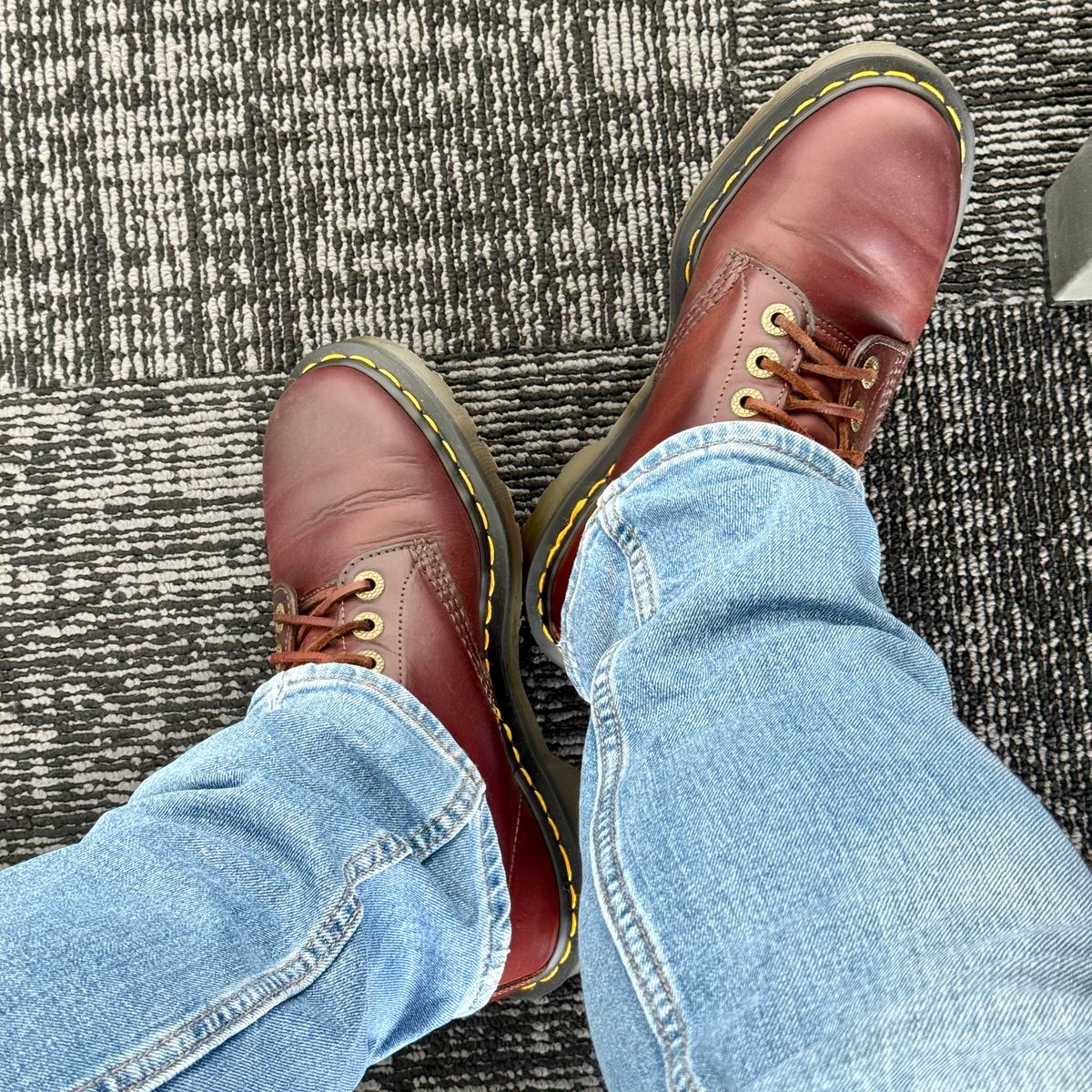 Photo by stinkypatina on August 7, 2025 of the Dr. Martens 1460 Pascal Made In England in Horween Denver Leather.