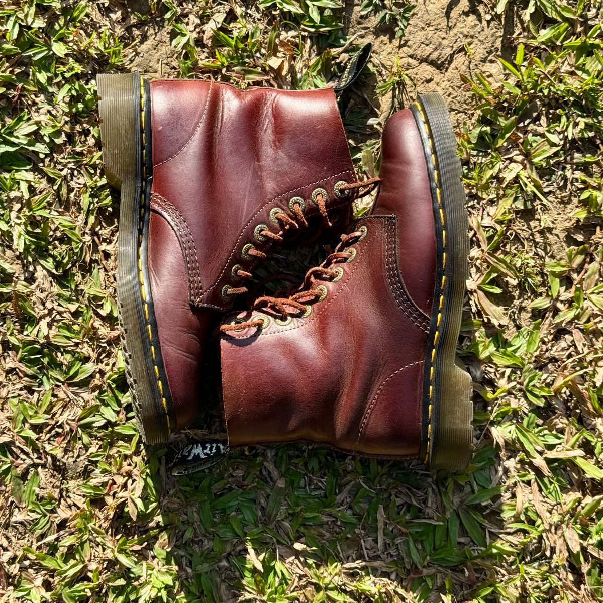 Photo by stinkypatina on March 13, 2026 of the Dr. Martens 1460 Pascal Made In England in Horween Denver Leather.