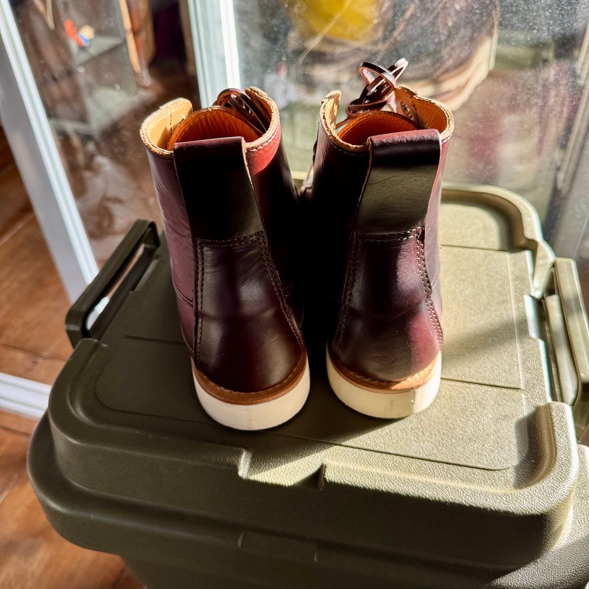 Photo by stinkypatina on December 12, 2025 of the Rancourt & Co. Harrison Boot Redux in Rancourt & Co. Heritage Brown.