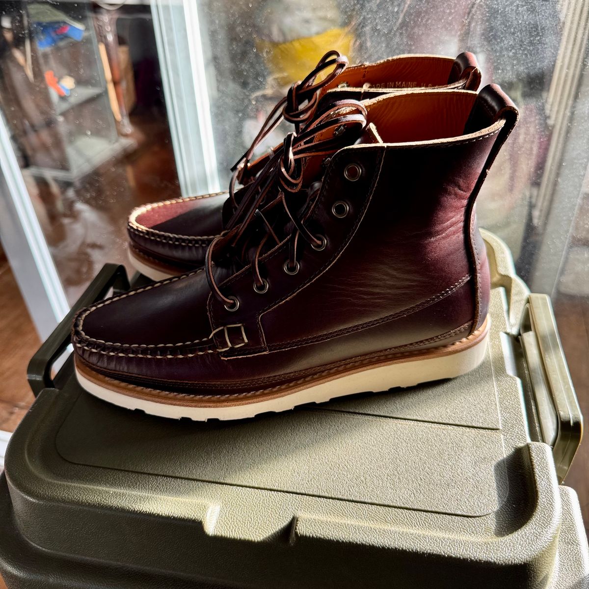 Photo by stinkypatina on December 12, 2025 of the Rancourt & Co. Harrison Boot Redux in Rancourt & Co. Heritage Brown.