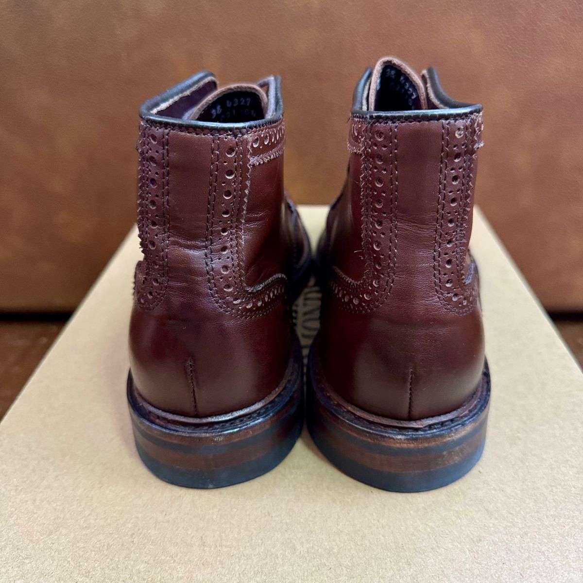 Photo by stinkypatina on March 19, 2026 of the Allen Edmonds Hamilton in Dark Chili Calfskin.