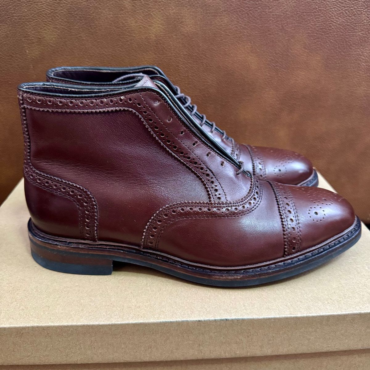 Photo by stinkypatina on March 19, 2026 of the Allen Edmonds Hamilton in Dark Chili Calfskin.