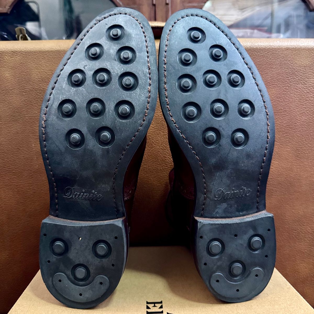 Photo by stinkypatina on March 19, 2026 of the Allen Edmonds Hamilton in Dark Chili Calfskin.