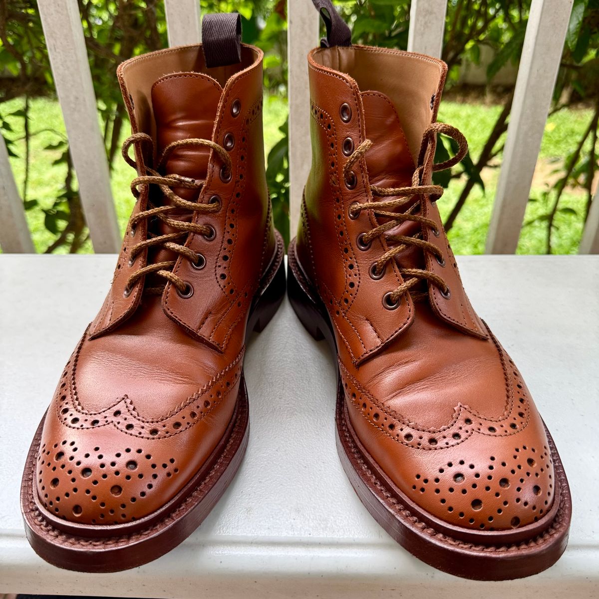 Photo by stinkypatina on August 20, 2025 of the Tricker's Stow Country Boot in C-Shade Tan.