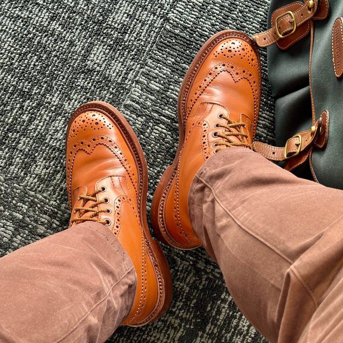 Photo by stinkypatina on August 20, 2025 of the Tricker's Stow Country Boot in C-Shade Tan.