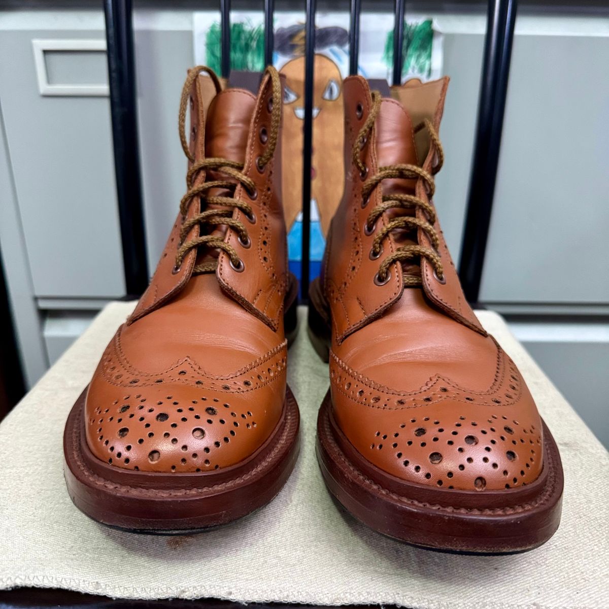 Photo by stinkypatina on October 7, 2025 of the Tricker's Stow Country Boot in C-Shade Tan.