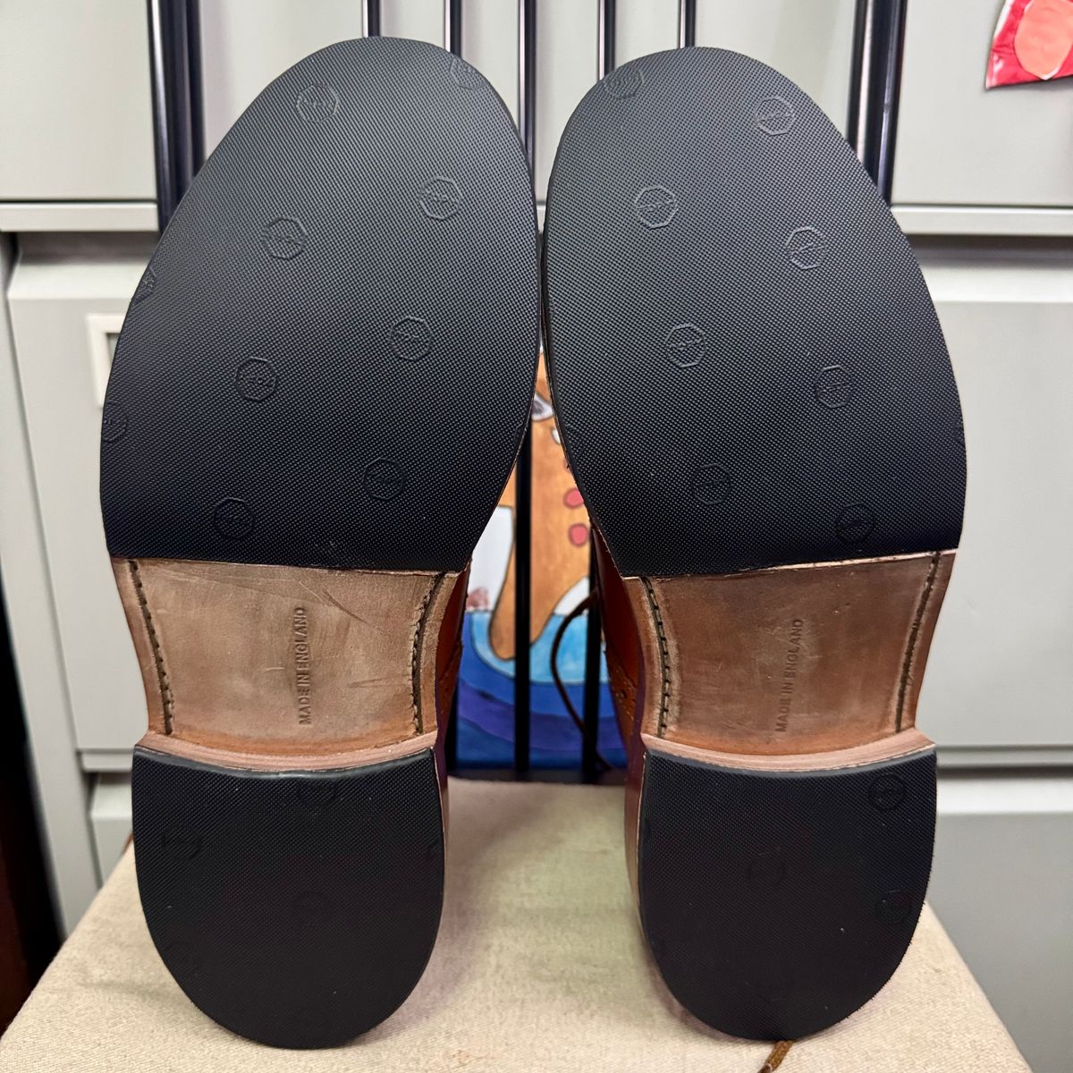 Photo by stinkypatina on October 7, 2025 of the Tricker's Stow Country Boot in C-Shade Tan.